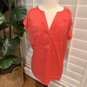 Ann Taylor Coral Blouse
